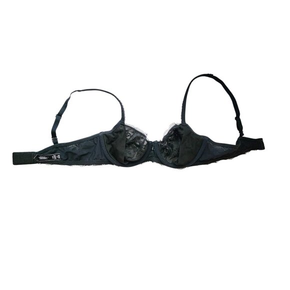 VICTORIA'S SECRET Body by Victoria Unlined Demi in black lace size 36C - Picture 3 of 7